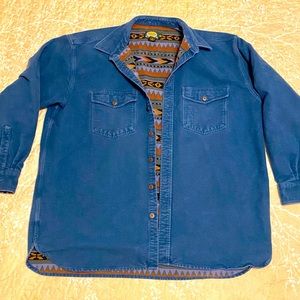 Cabela’s Men’s Chamois Flannel Lined Long Sleeve Shirt-Jacket Size 2XL Tall